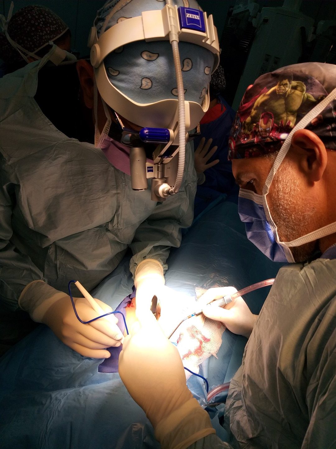 Doctors perform life saving neurosurgery on a child in Venezuela.