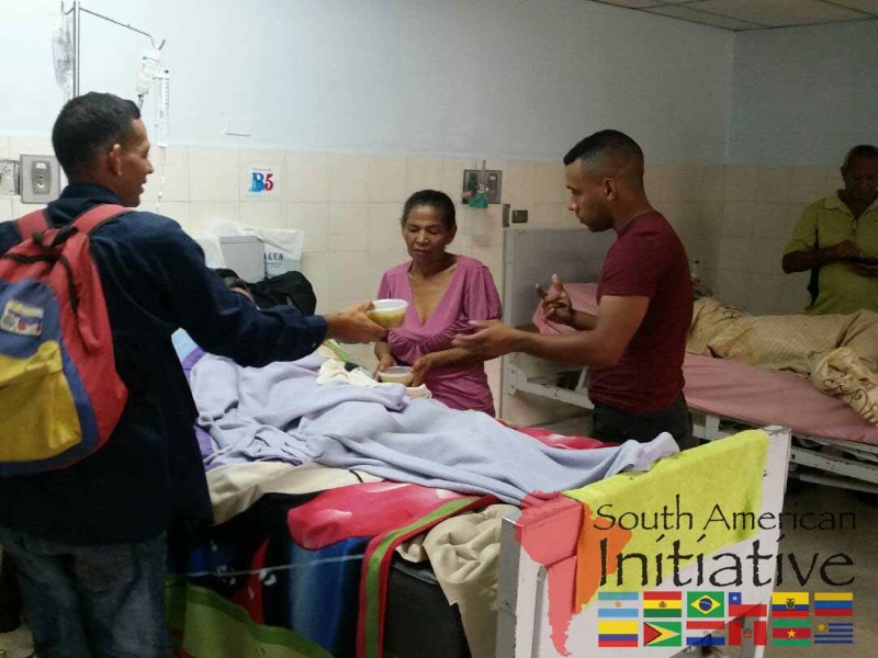 SAI volunteers delivered lunches to the hospital care unit.