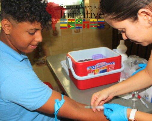 Orphans Getting Free Blood Tests Done