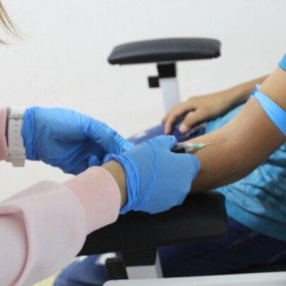 Child Getting Free Bloodtests Done at SAI Clinic